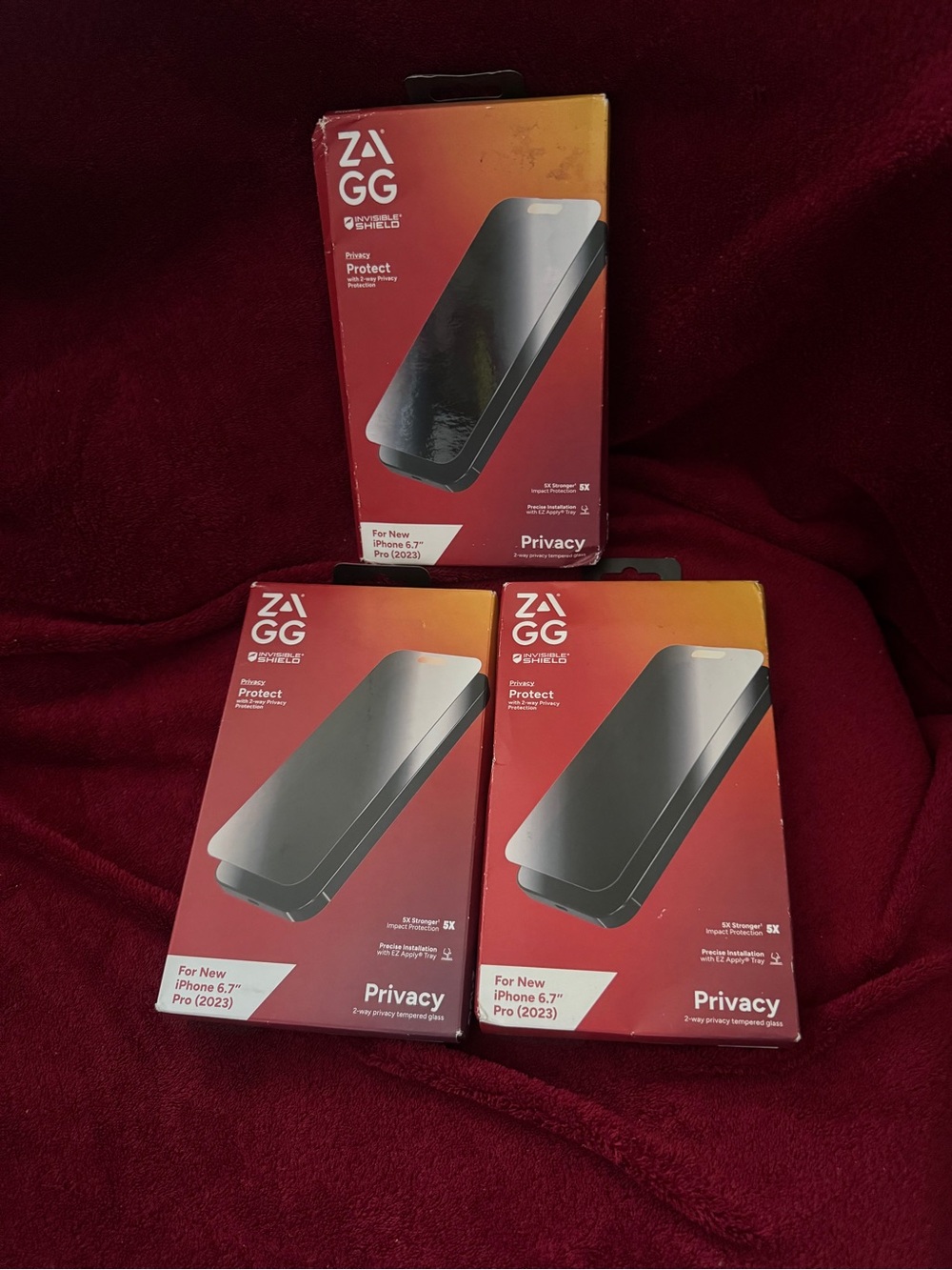 3 Privacy Screen Protector for iPhone 6.7" Pro (2023) - Black